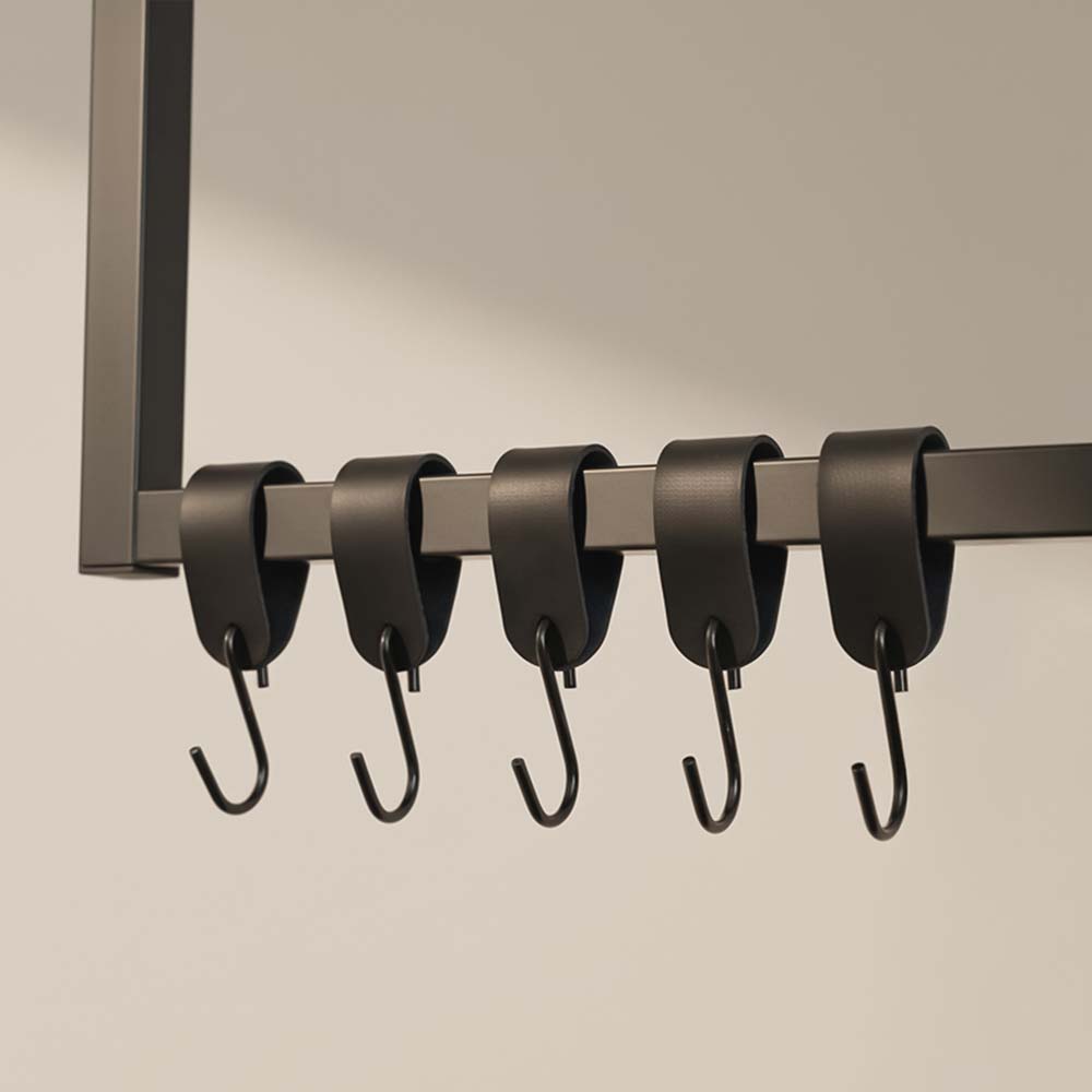 Home Deluxe Gancho en S SHAPE negro - 5 piezas