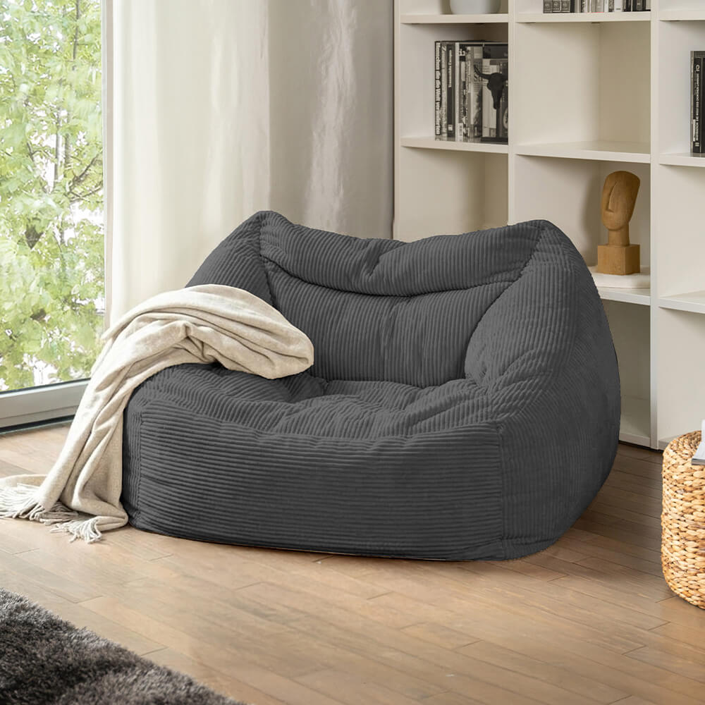 Home Deluxe Sillón COZY beanbag - antracita