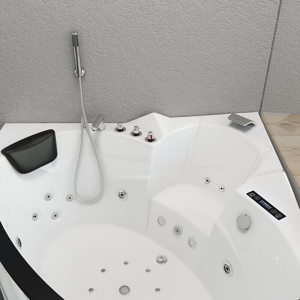 Home Deluxe Bañera de hidromasaje con luminoterapia LAGUNA L - 157 x 157 cm 3