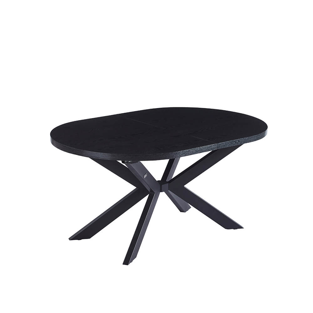 Tavolo da pranzo ovale allungabile AVENTI compreso base a stella - 160 x 100 cm 2