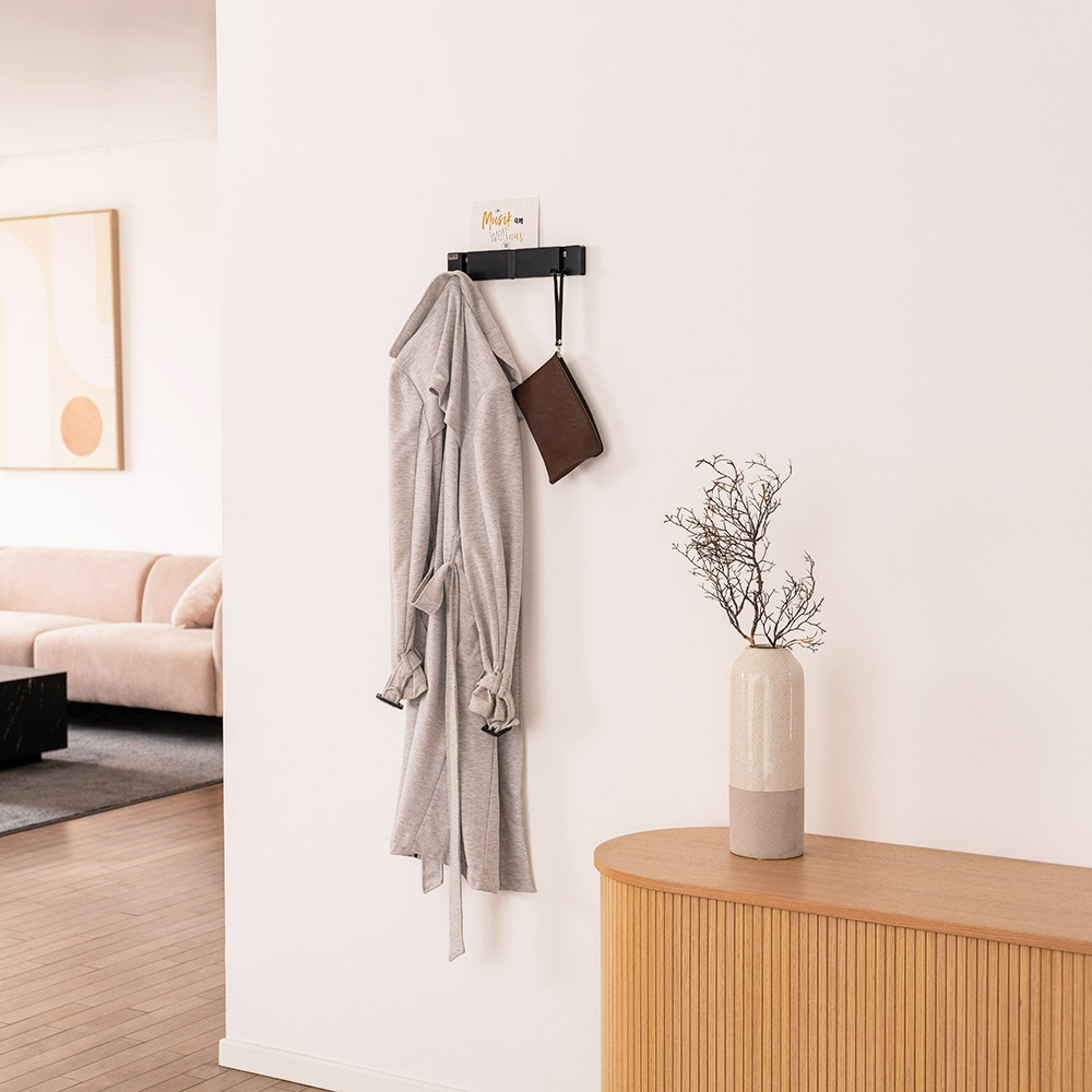 HOOK coat rack including hooks and magnets