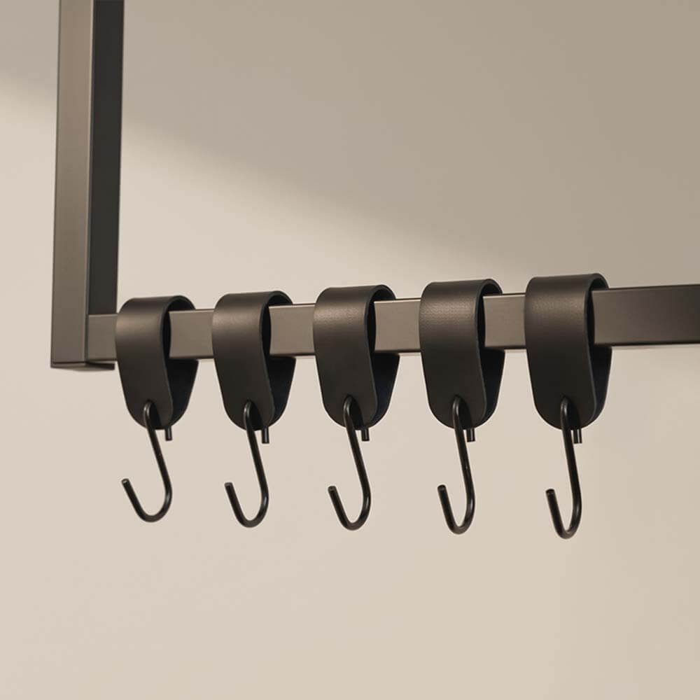 Home Deluxe Gancho en S SHAPE negro - lote de 10