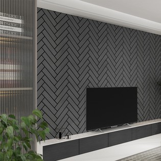 Panneau acoustique aspect chevrons VEGA - 80 x 40 cm 1