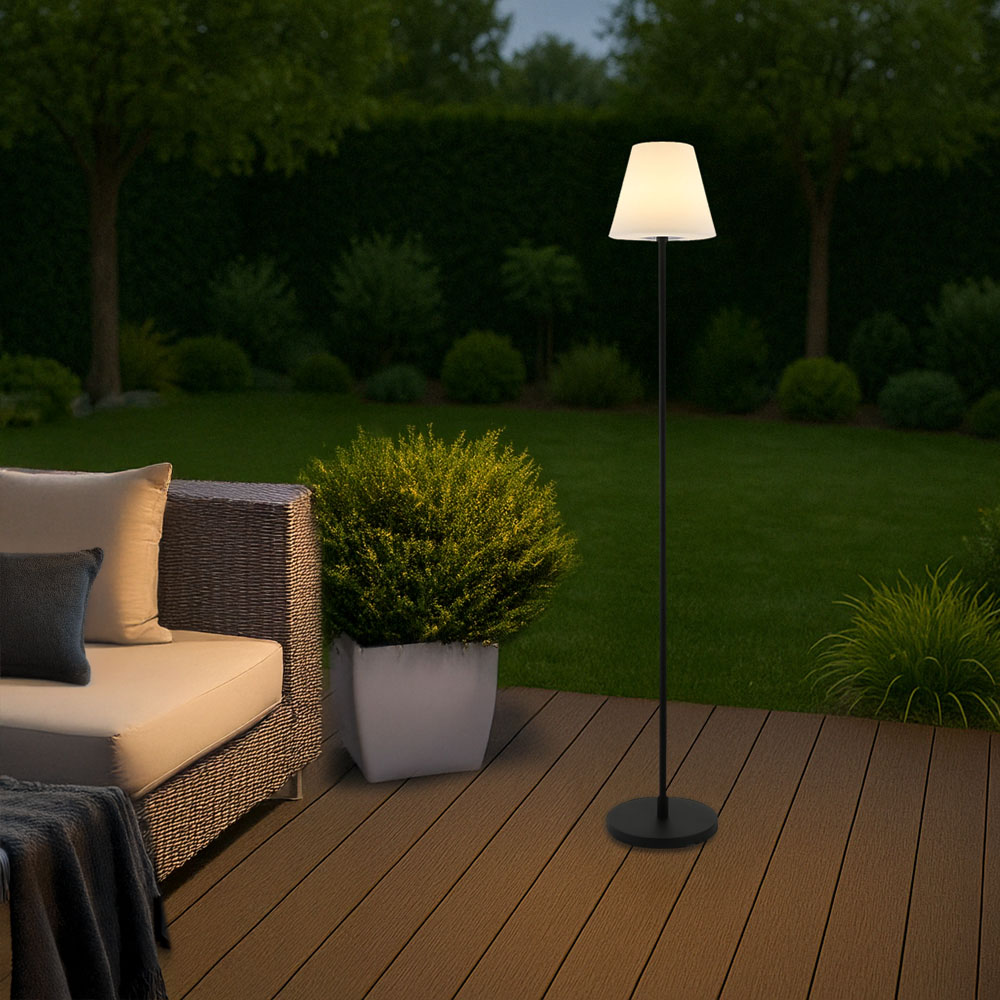 Home Deluxe Lámpara de pie solar CLARA LED - Blanco, colores RGB