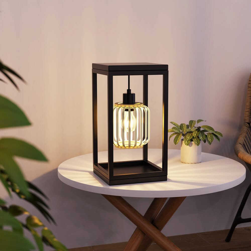 Home Deluxe Lámpara de mesa ZITA - Negro
