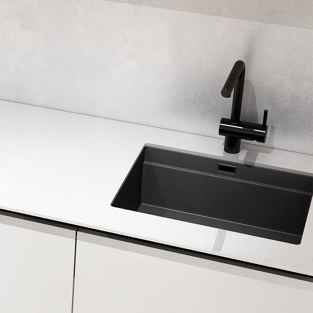 Home Deluxe Cocina PORTOFINO 280 cm - blanco alto brillo
