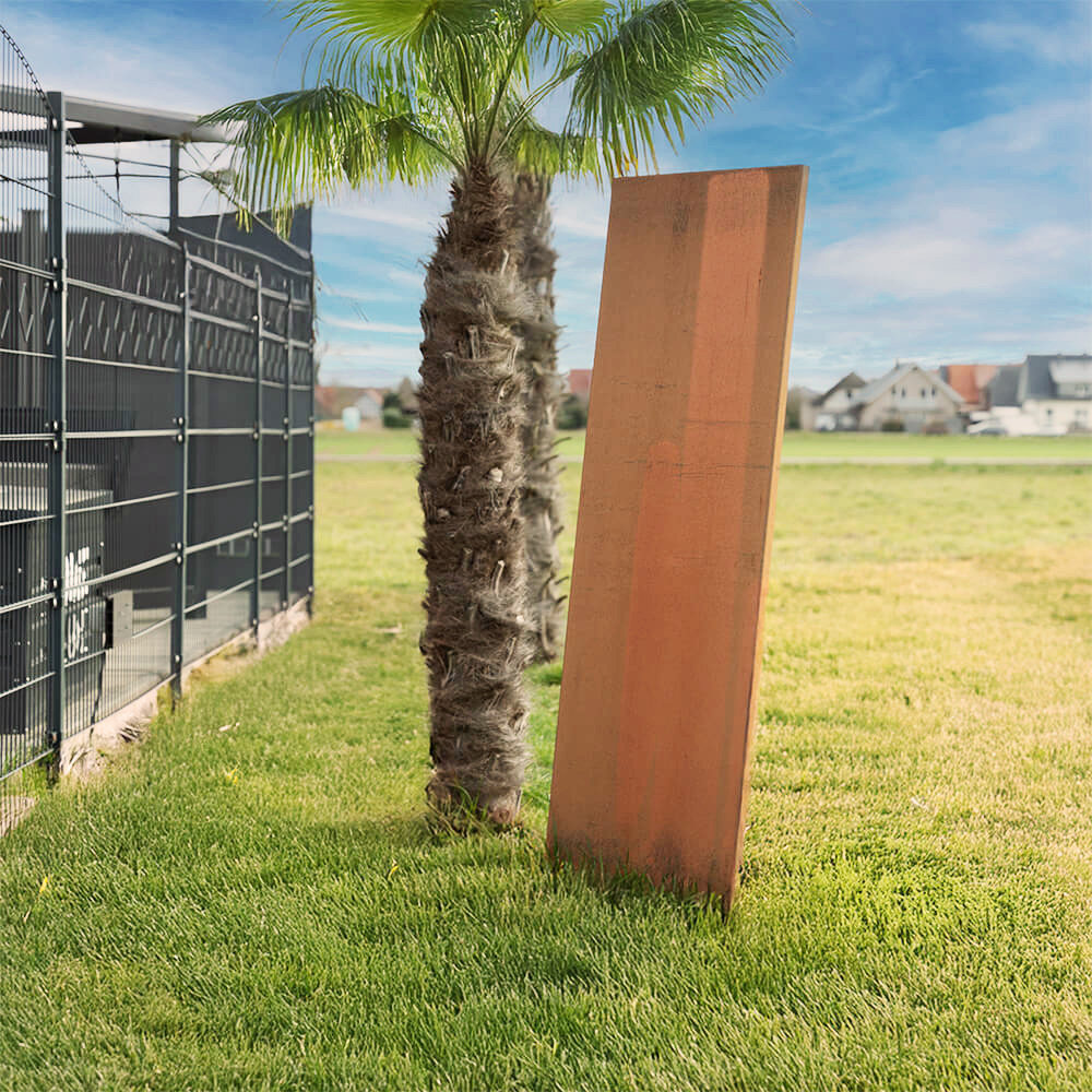 Home Deluxe Biombo de acero corten AURA - 180 cm aspecto óxido - Made in Germany