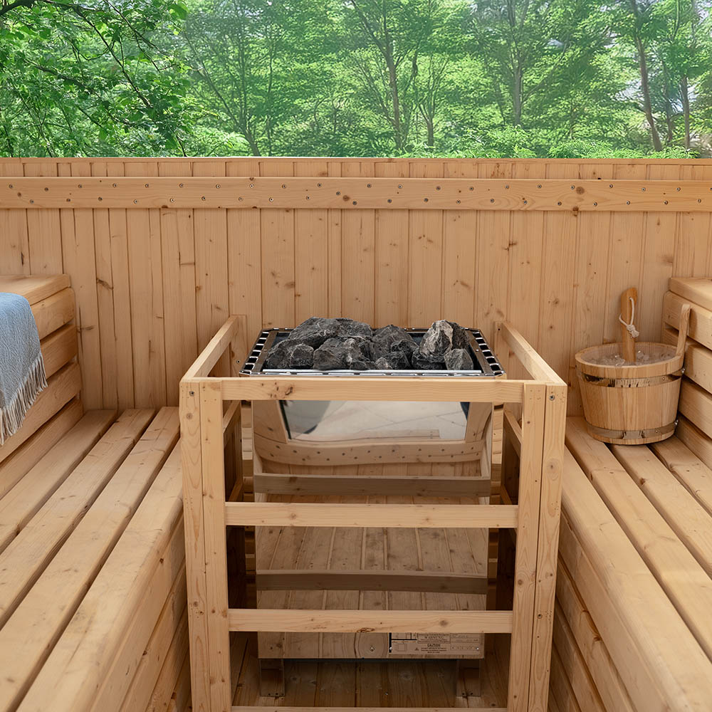 Home Deluxe HYGGE DELUXE sauna de jardín - 230 cm x 220 cm para 4-6 personas 2
