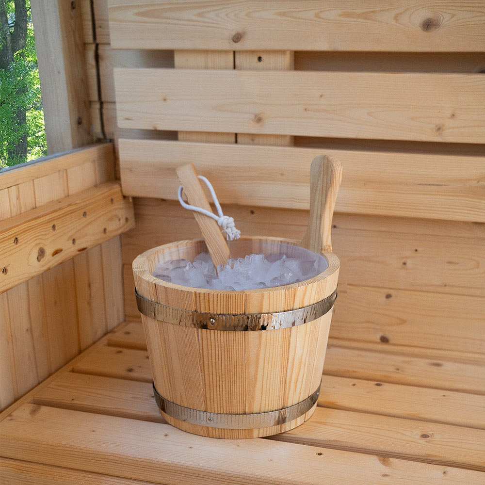 Home Deluxe HYGGE DELUXE sauna de jardín - 230 cm x 220 cm para 4-6 personas 4