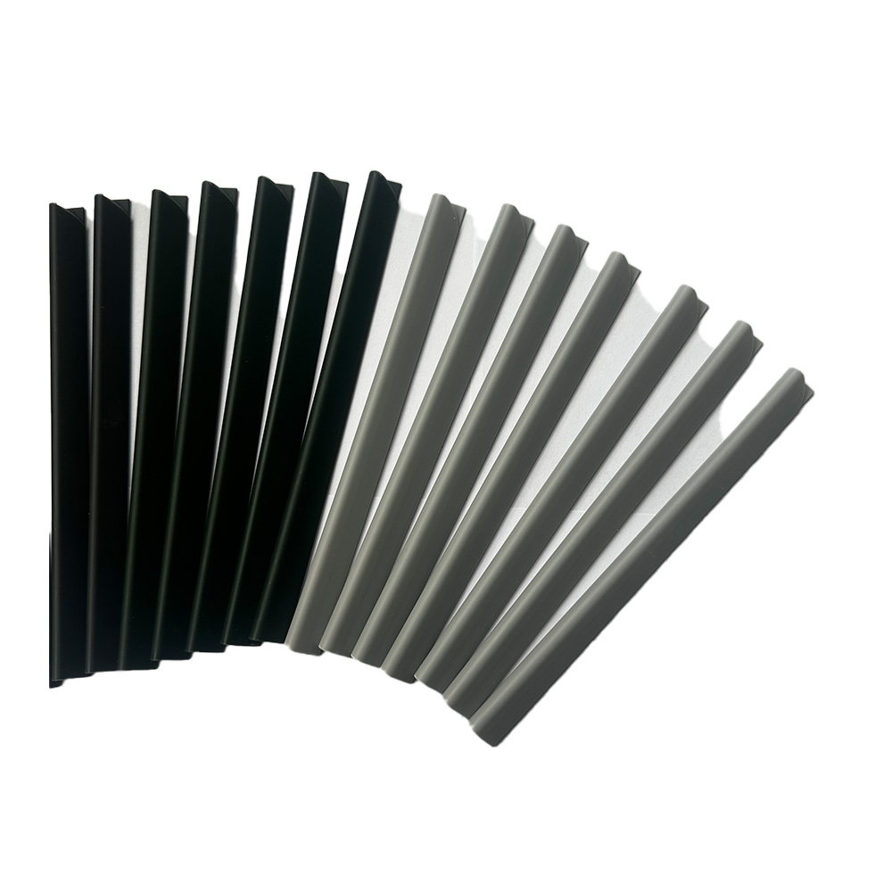 Home Deluxe Carril de sujeción para hoja de guía DEDUS juego de 20 - gris claro