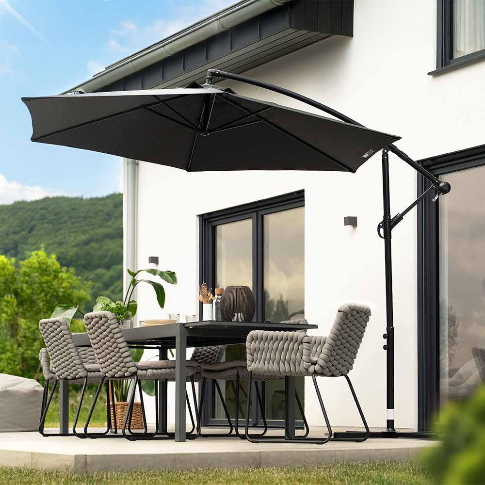 Home Deluxe Sombrilla Ampel incl. funda SOLANA - antracita