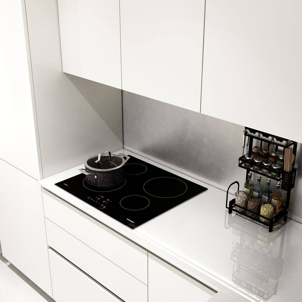 Home Deluxe LINOSA cocina esquinera 300 x 230 cm - Blanco