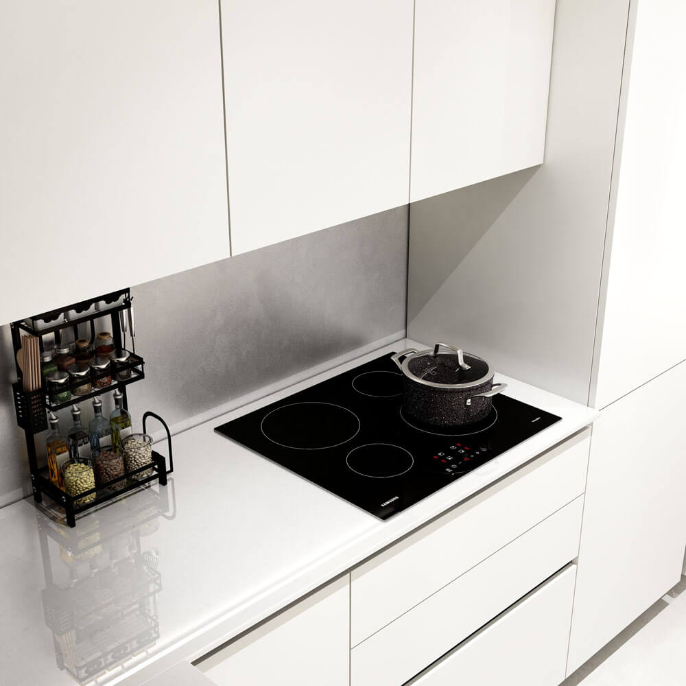 Home Deluxe LINOSA cocina esquinera 300 x 230 cm - Blanco