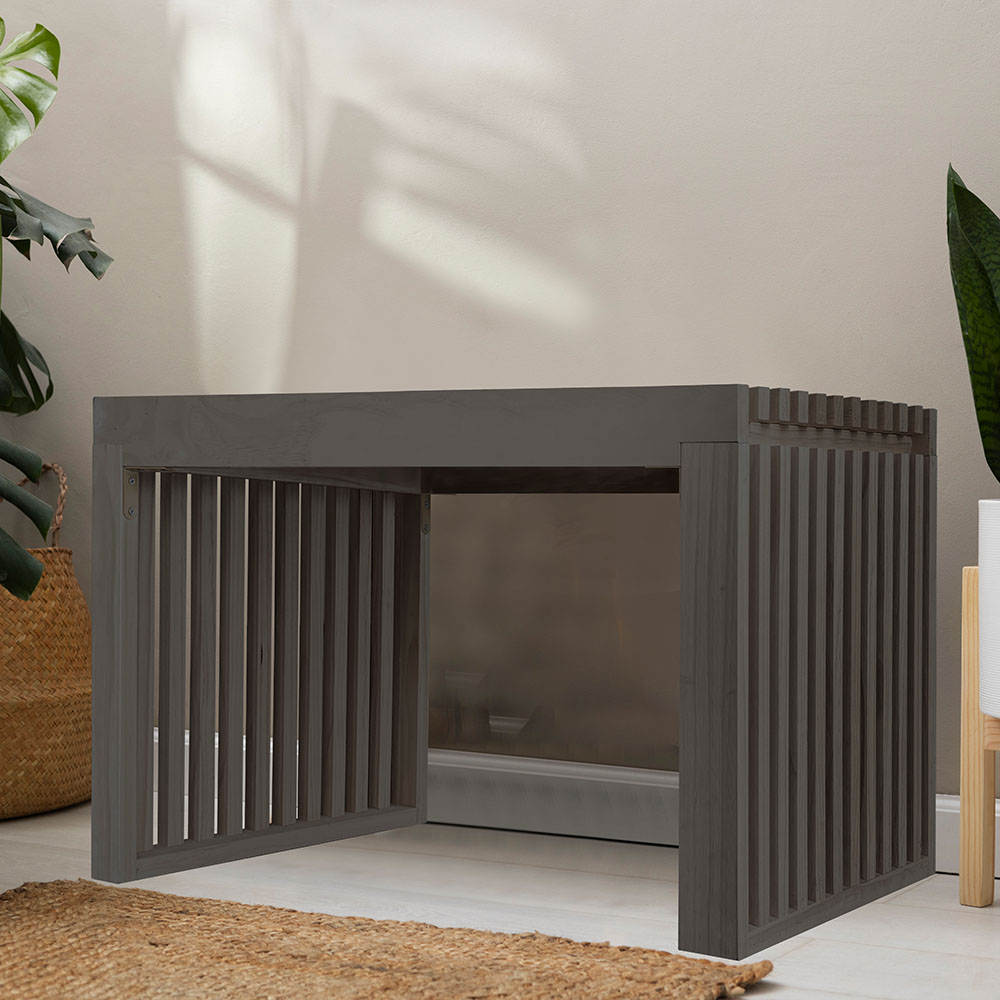 Home Deluxe Banco de madera LORA negro - 78 cm