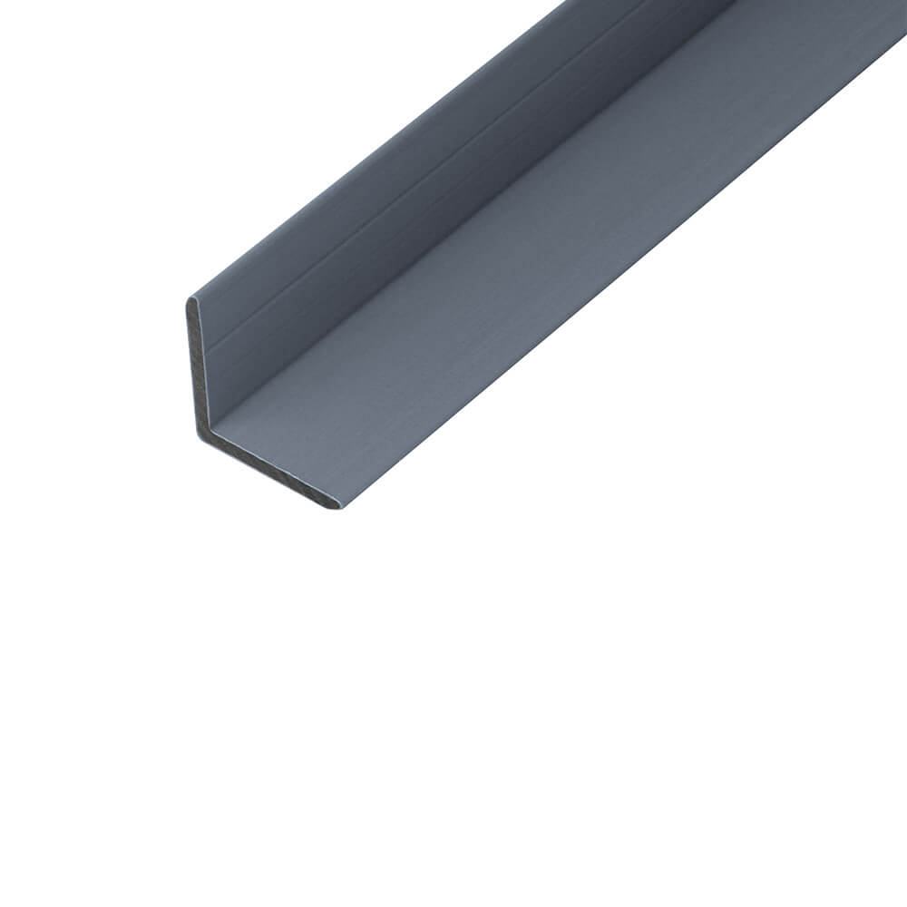 Home Deluxe Perfil de remate de WPC para revestimiento de fachadas VIRO gris claro - juego de 10 unidades