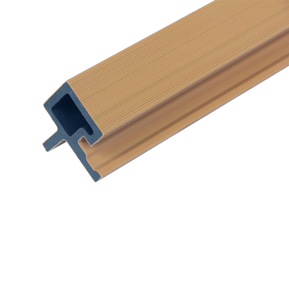Home Deluxe Perfil angular de WPC para revestimiento de fachadas SANO Teak - Juego de 8 unidades