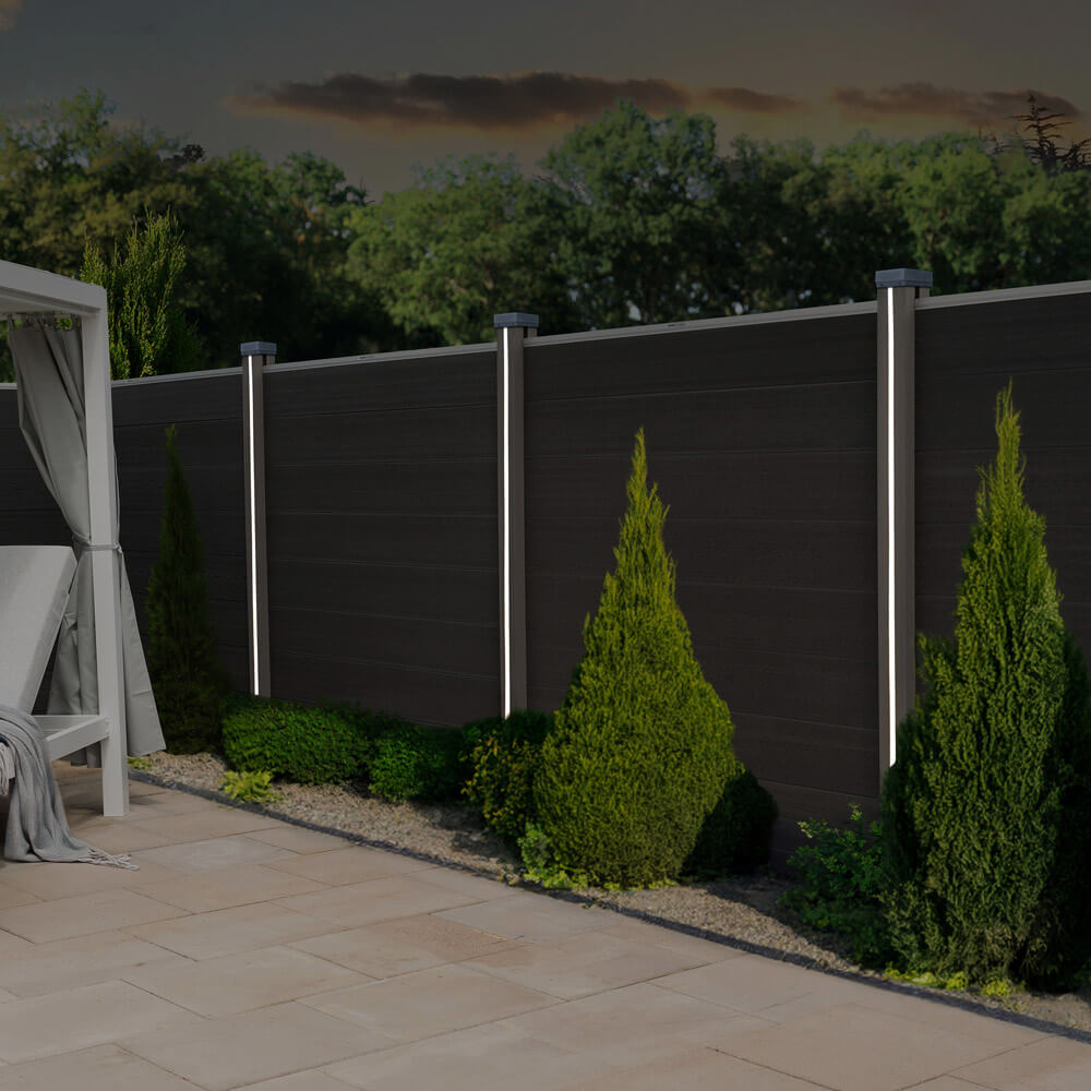 Home Deluxe Moldura de ranura con iluminación LED solar DINA DELUXE - Cantidad: 1
