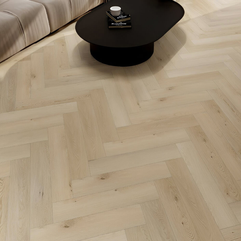 Home Deluxe Suelo vinílico clic con sonido de impacto ELORA - Roble claro 50 m²