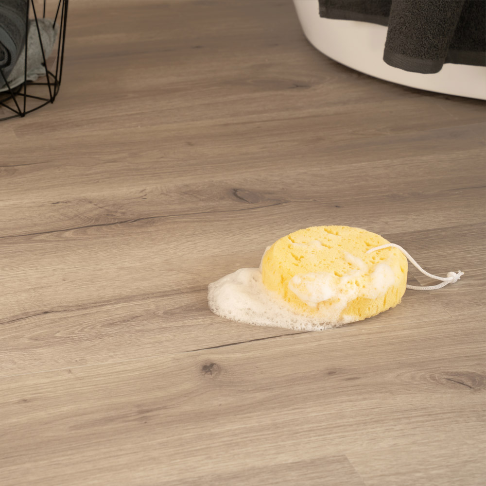 Home Deluxe Suelo vinílico clic con ruido de impacto ROMIA Roble Crema - 1 m²