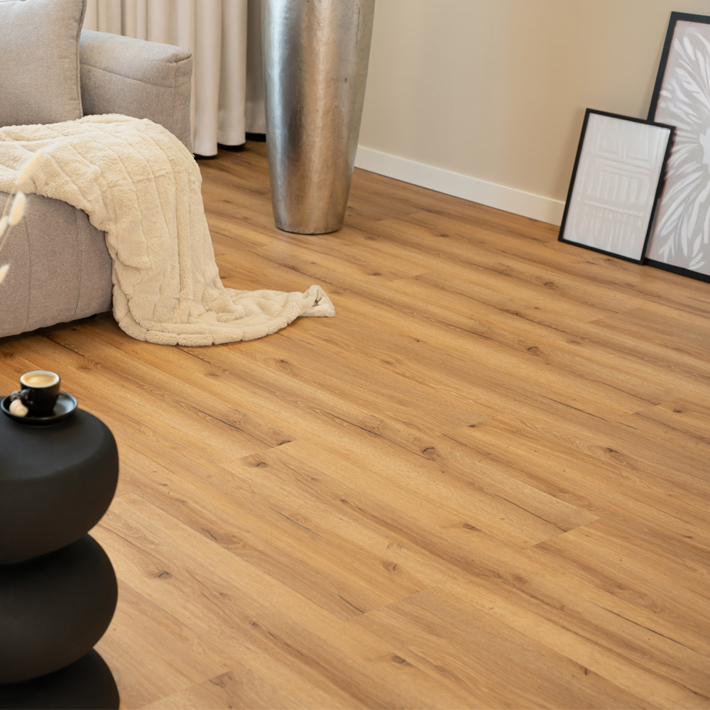 Home Deluxe Suelo vinílico clic con sonido de impacto LOMEA Nogal - 2 m²