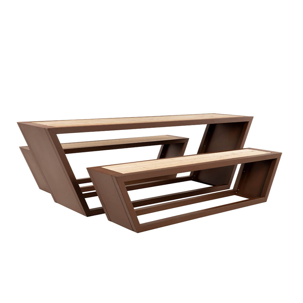 Ensemble de sièges en acier KOBON - Made in Germany 2