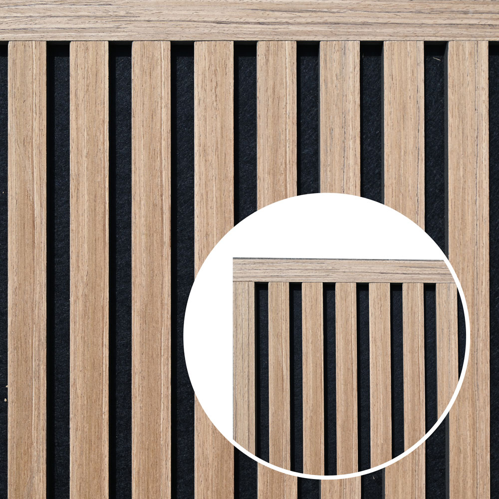 Home Deluxe Moldura final para panel acústico ENDO Roble Aceitado - 240 cm - cantidad: 1