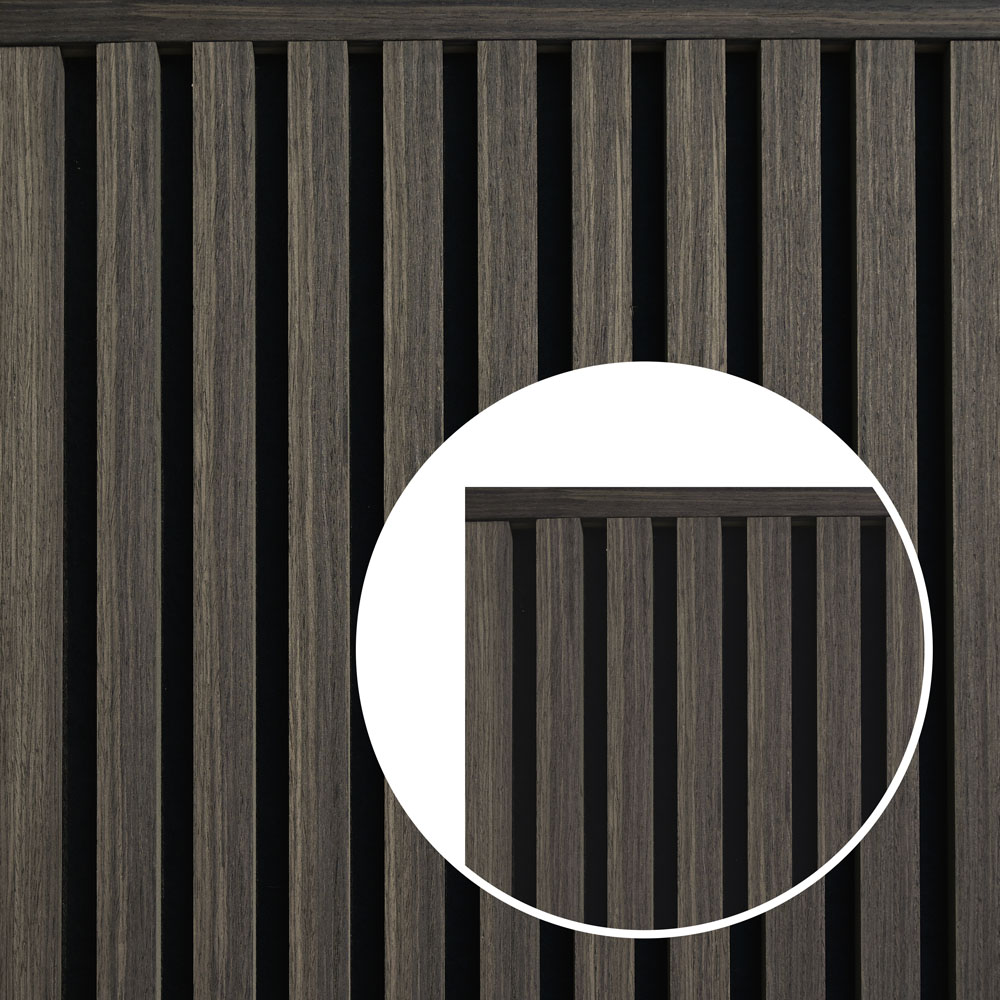 Home Deluxe Moldura final para panel acústico ENDO Roble Ahumado - 240 cm - cantidad: 1