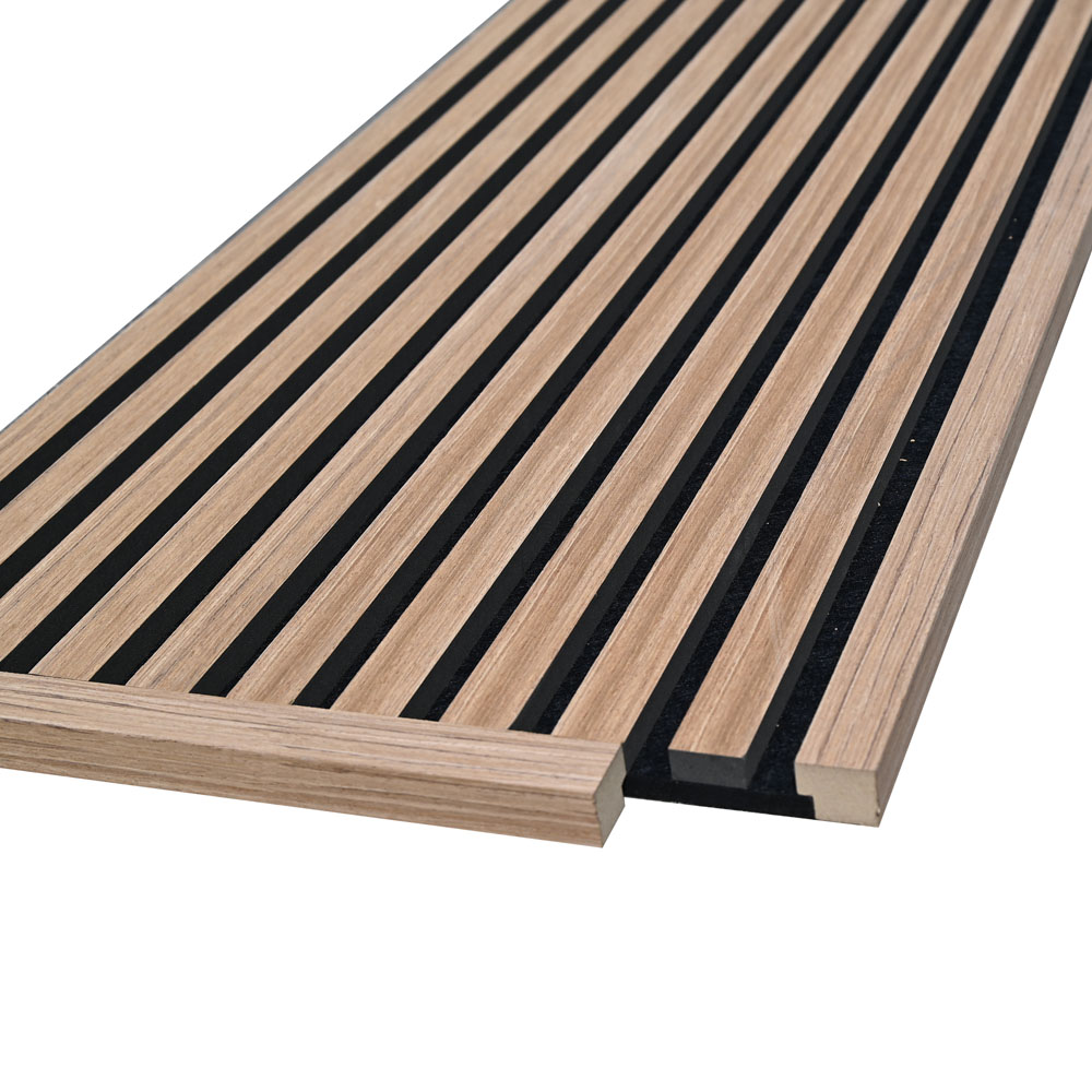 Home Deluxe Moldura final para panel acústico ENDO Roble Aceitado - 80 cm - cantidad: 1