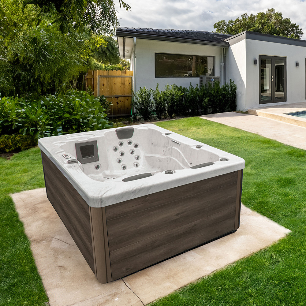Outdoor Whirlpool WHITE MARBLE