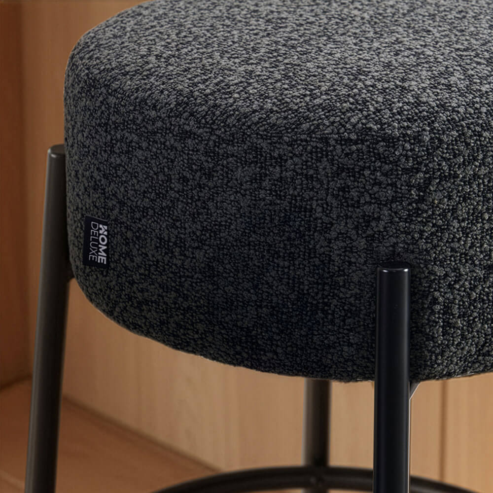 Taburete de bar OLIN - lote de 2 antracita 3