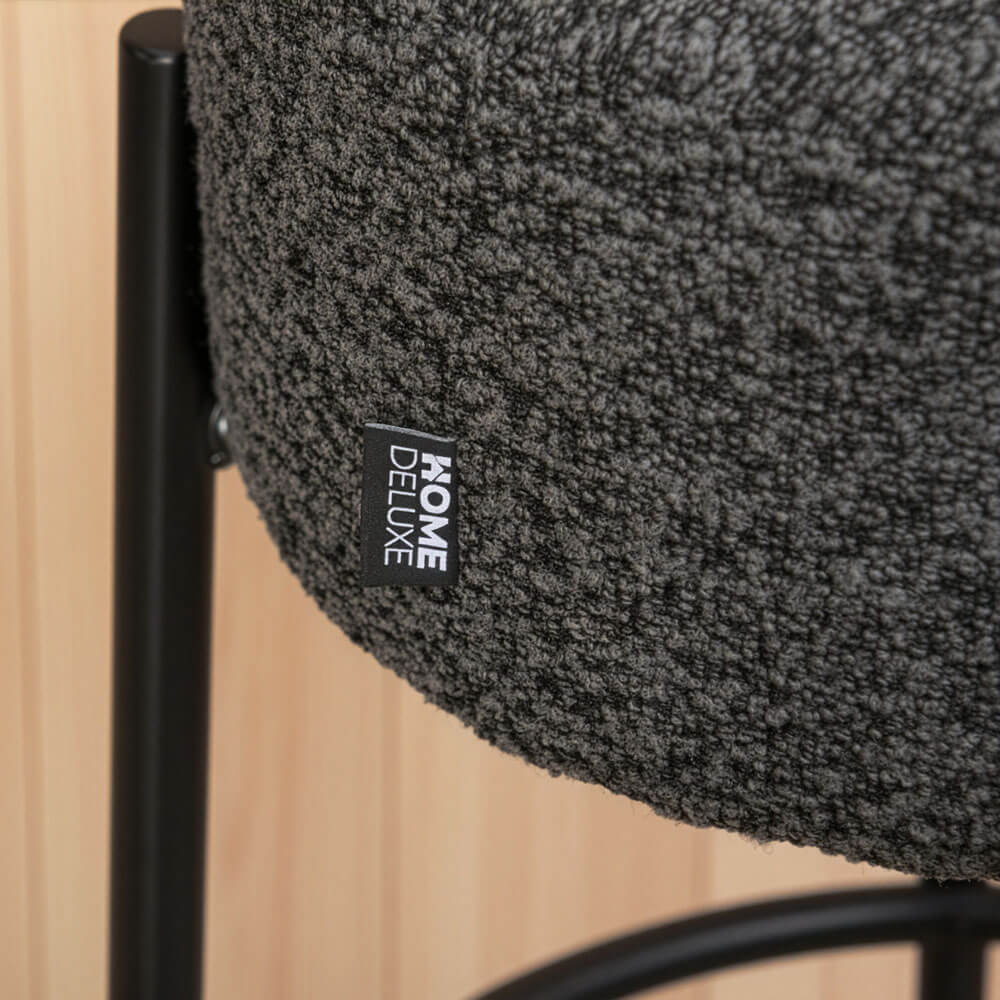 Taburete de bar OLIN - lote de 2 antracita 4