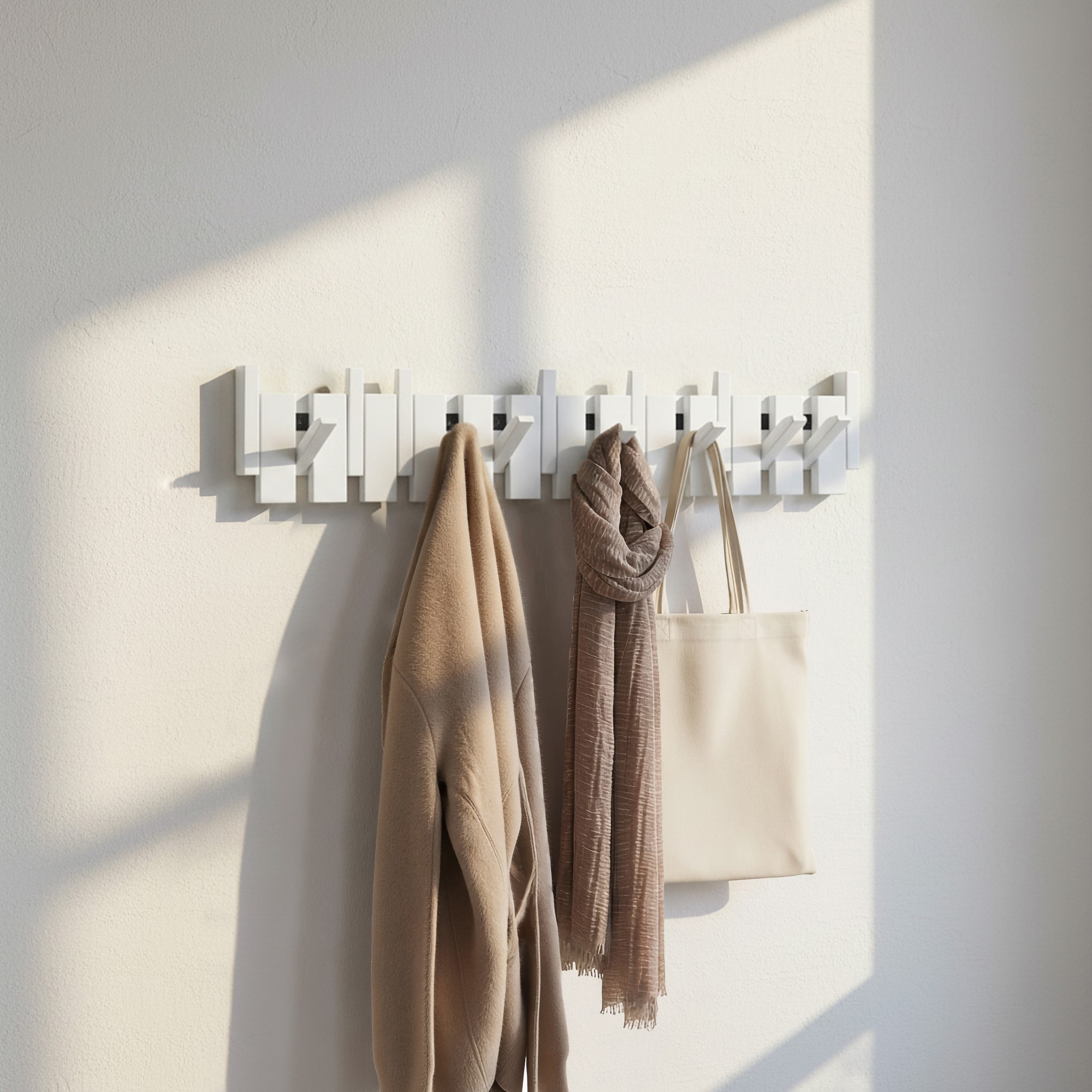 Perchero PORTE Blanco - 80 x 15 cm