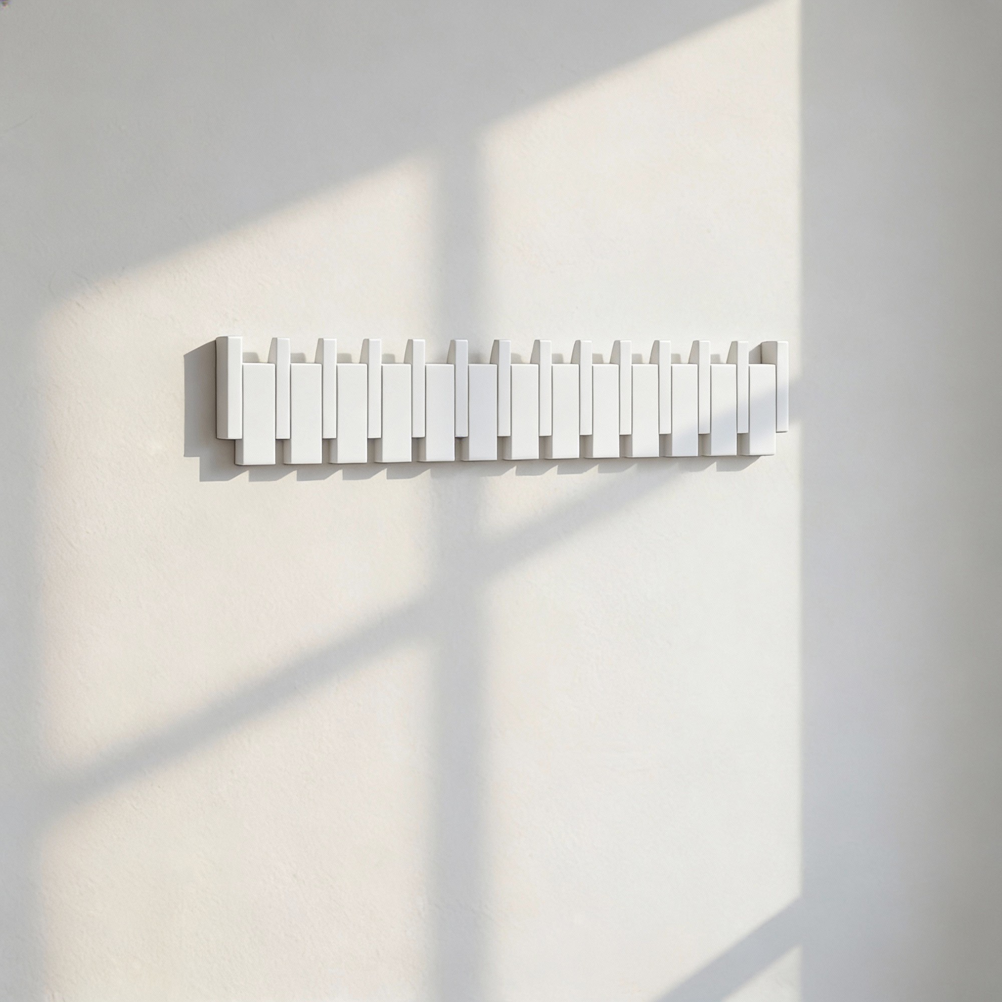 Perchero PORTE Blanco - 80 x 15 cm 2