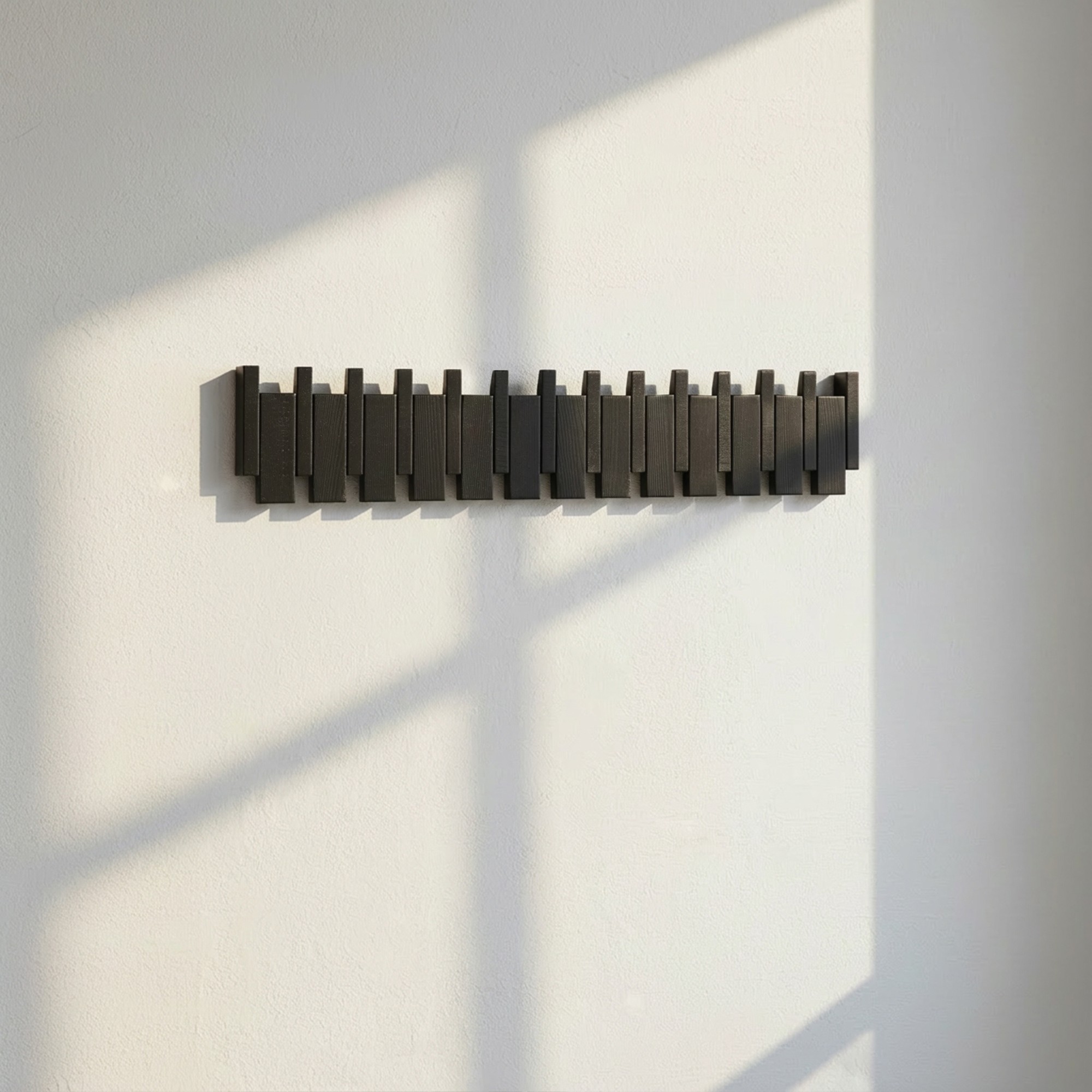 Perchero PORTE negro- 80 x 15 cm 2