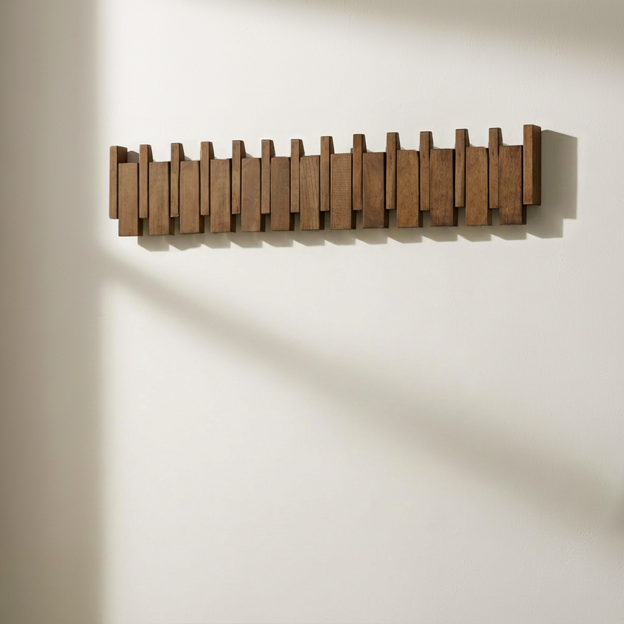 Barra perchero PORTE Marrón nogal - 80 x 15 cm 2