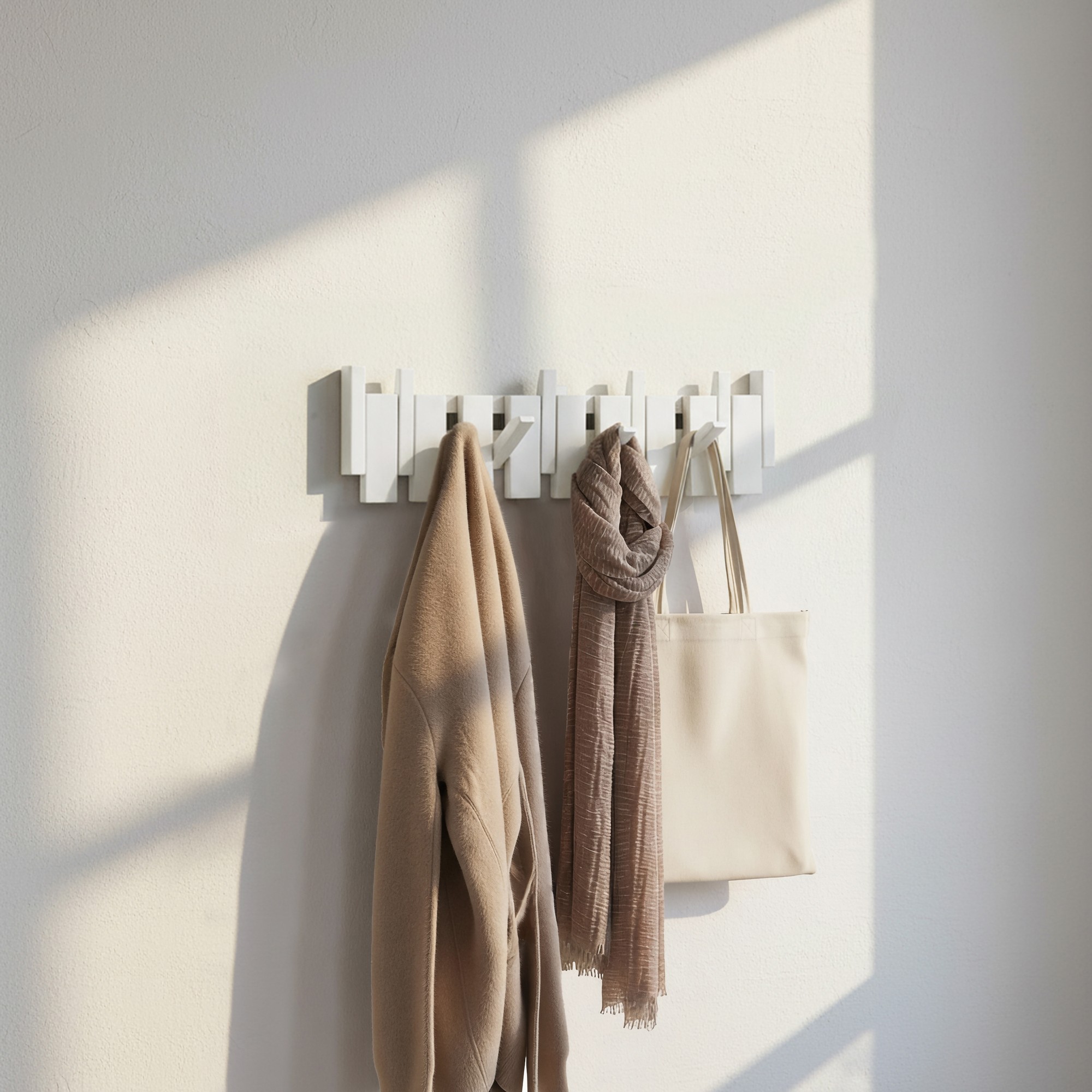 Perchero PORTE Blanco - 56 x 15 cm