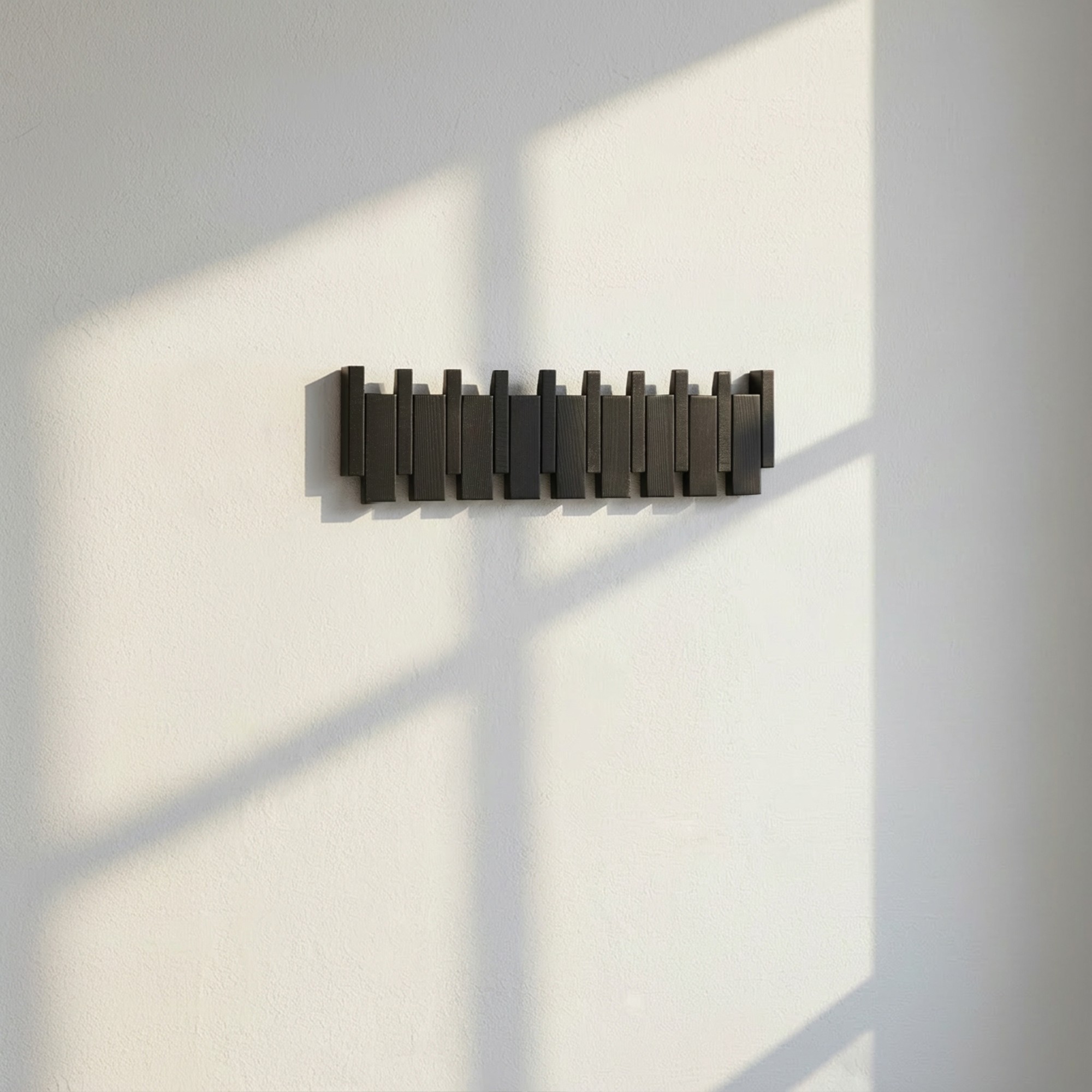 Perchero PORTE negro - 56 x 15 cm 2