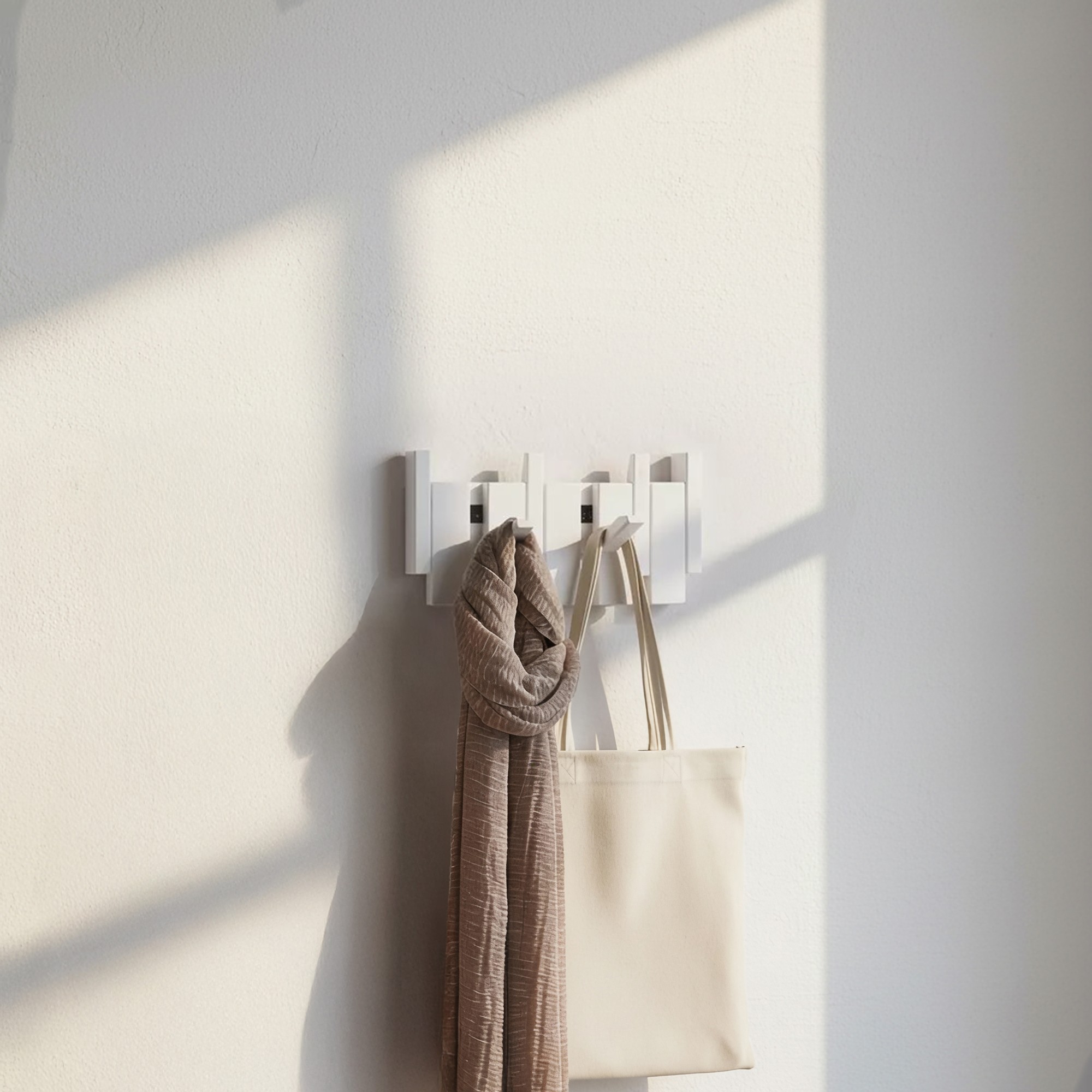 Perchero PORTE Blanco - 32 x 15 cm