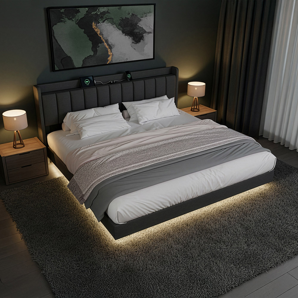 LED Bett schwebend - MELURA