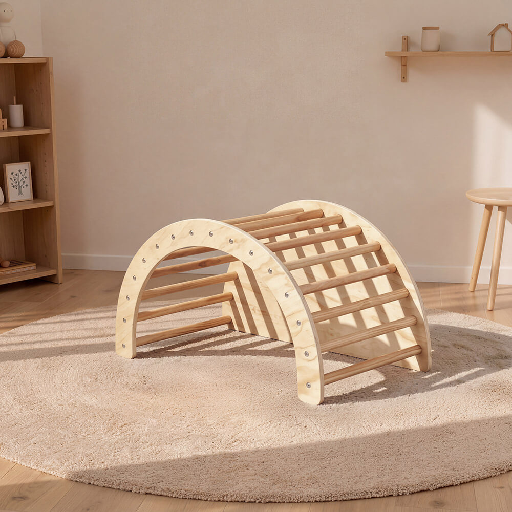 Balancín infantil incl. taburete y cojín NALAN - nature 3