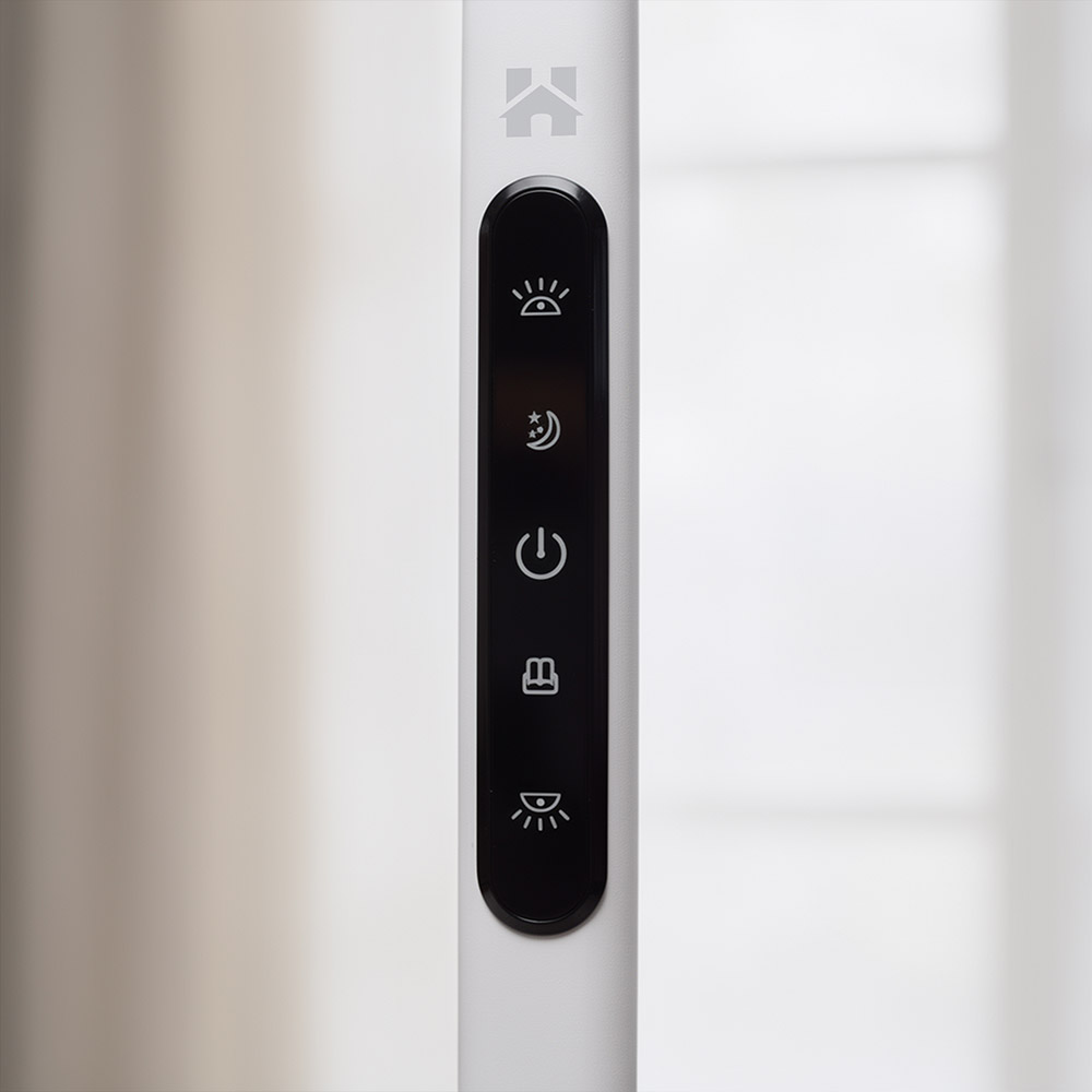 Lámpara de pie LED para oficina VEKOR - Blanca 2