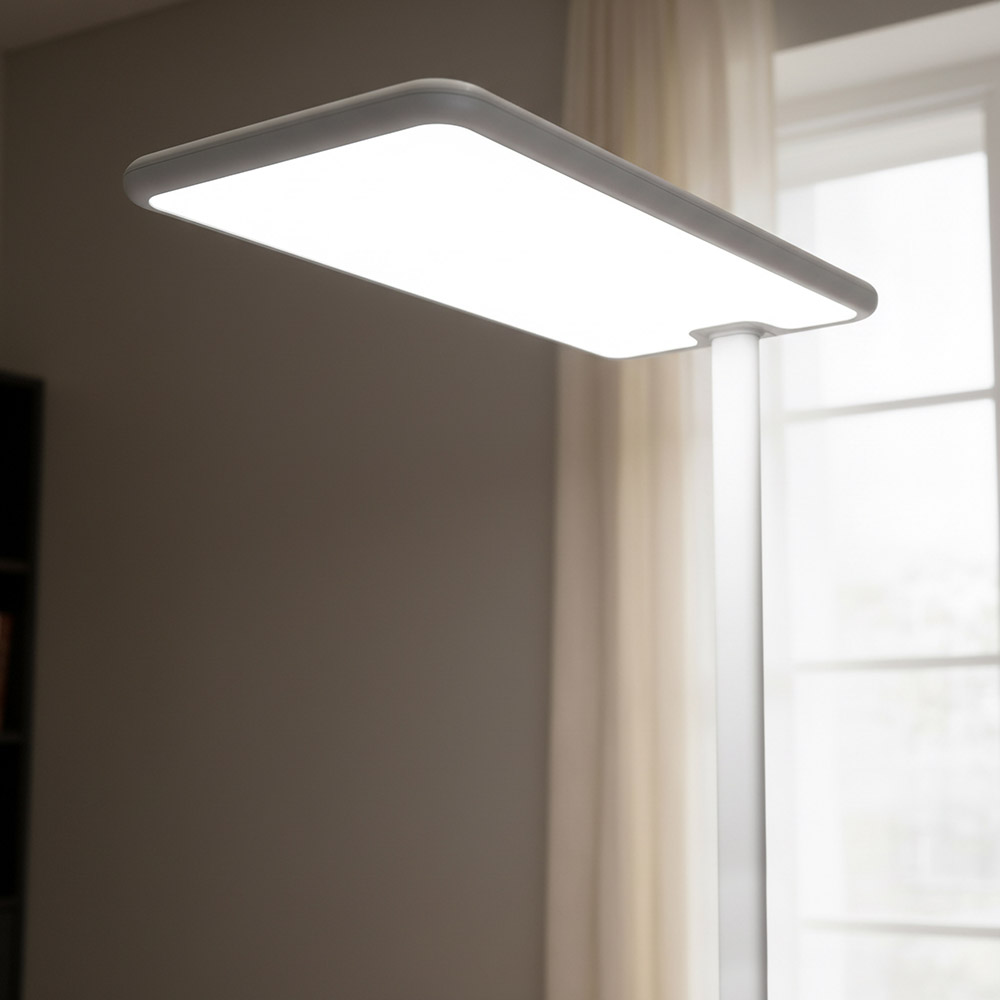 Lámpara de pie LED para oficina VEKOR - Blanca 3
