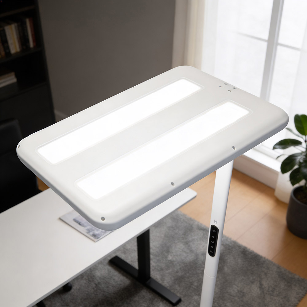 Lámpara de pie LED para oficina VEKOR - Blanca 4