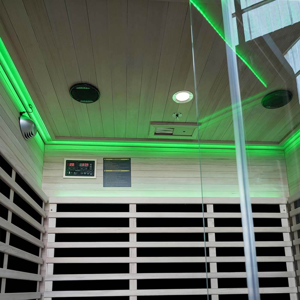 Cabina de infrarrojos NERO XXL - 190 x 150 cm para 4-6 personas 3