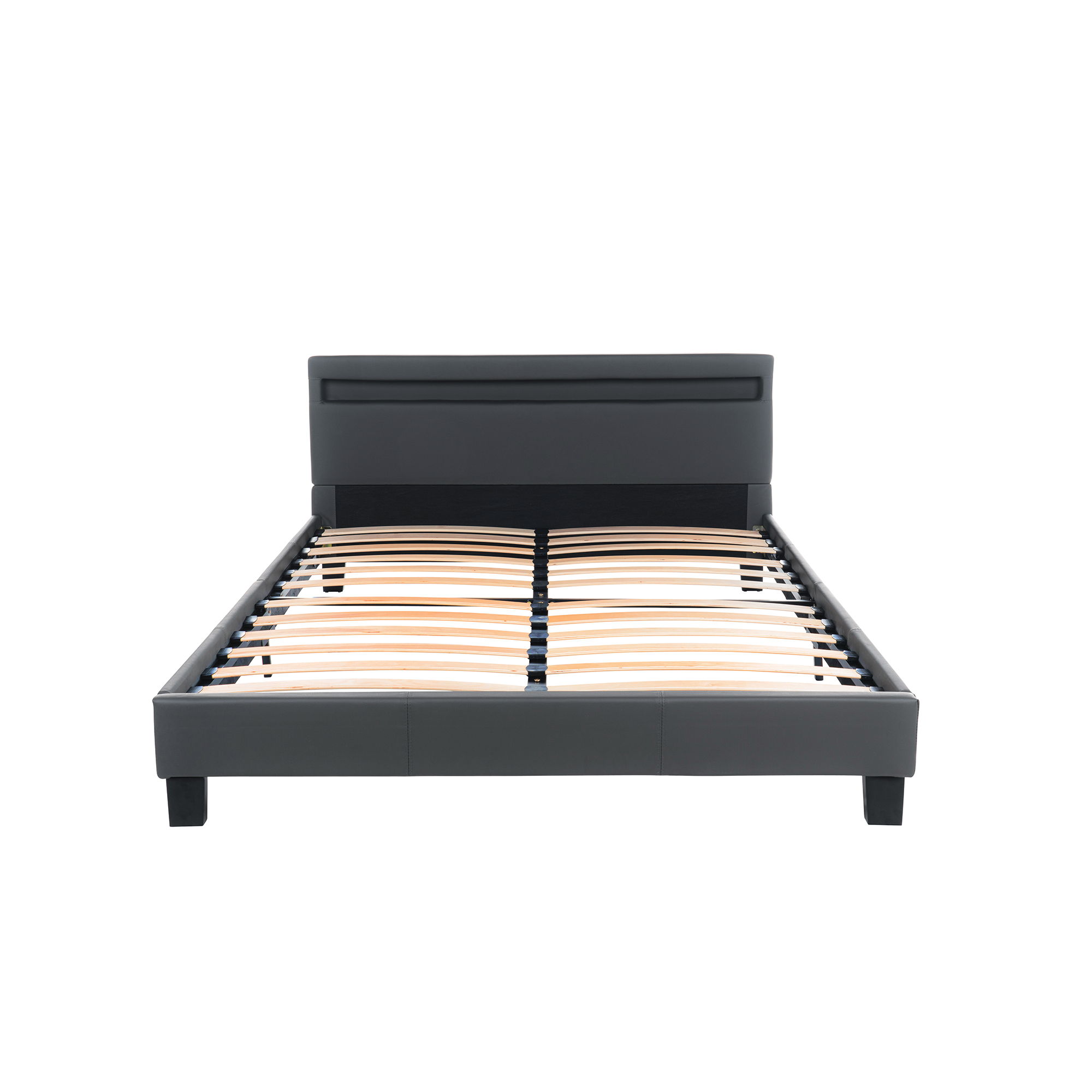 Home Deluxe Cama LED ASTRO - 140 x 200 cm gris oscuro 4