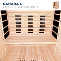 Infrarotkabine SAHARA - L mit Vollspektrumstrahler