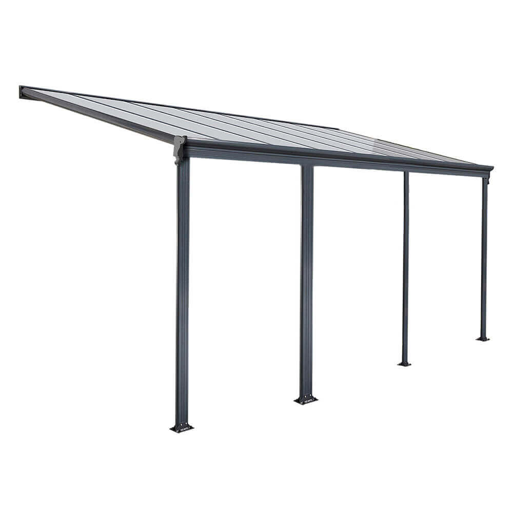 Terrasoverkapping SOLIS - 618 x 303 x 226 / 278 cm grijs 2