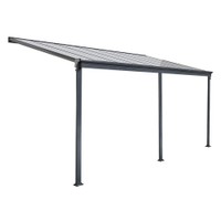 Terrassenüberdachung SOLIS - 434 x 303 x 226 / 278 cm Grau