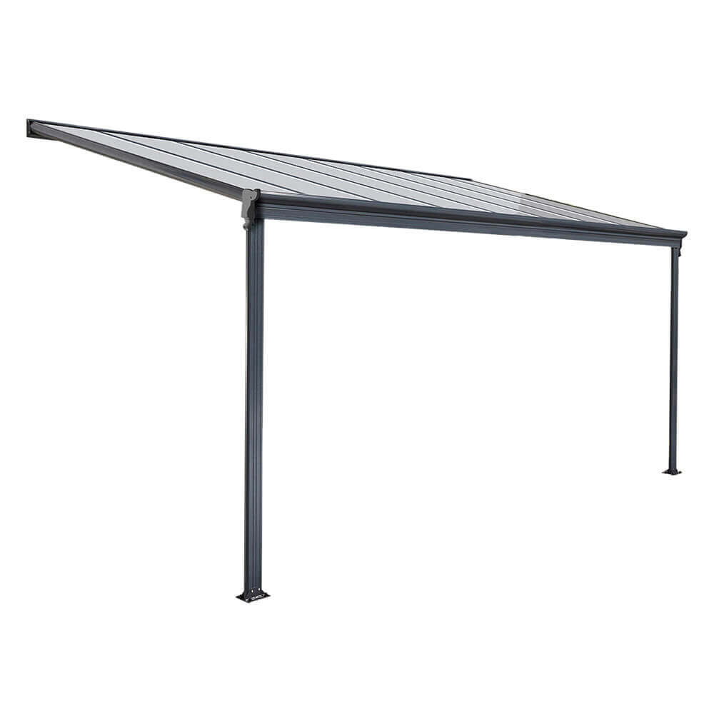 Terrasoverkapping SOLIS - 312 x 303 x 226 / 278 cm grijs 2