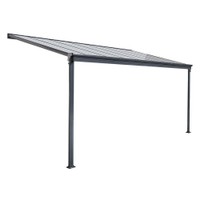 Terrassenüberdachung SOLIS - 312 x 303 x 226 / 278 cm Grau